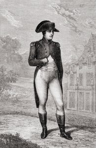 Porträtt av Napoleon Bonaparte, från Historien om den franska revolutionen av Louis Blanc av French School