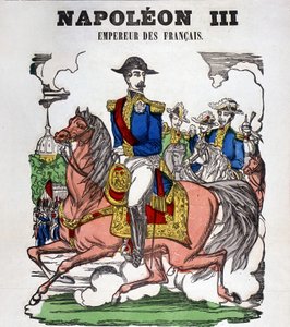 Porträtt av Napoleon III. Bild på Epinal av French School
