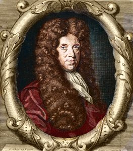 Porträtt av Neremiah Grew (1641-1721). engelsk botaniker. av French School