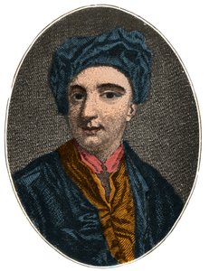 Porträtt av Nicholas Rowe (1674 -1718), engelsk dramatiker, poet och diverse författare. av French School