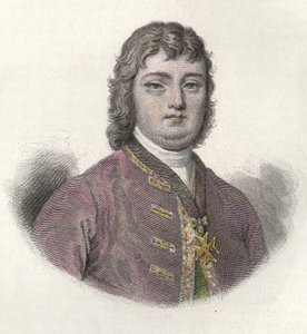 Porträtt av Nicolas Roze dit le Chevalier Roze (1675-1733), fransk militär och guvernör. i "Portraits des Hommes Useful" av French School