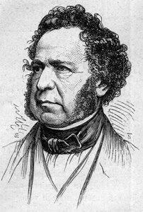 Porträtt av Paul Duke of Noailles (1802-1885), fransk historiker och akademiker. Gravyr i "" Le Monde Illustré"" nr 883 av 14 mars 1874. av French School