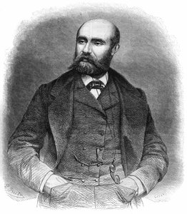 Porträtt av Paul Henry Corintin Feval (Paul Feval pere av French School