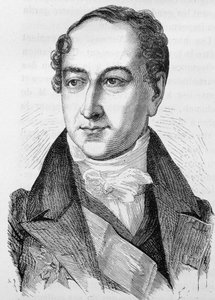 Porträtt av Peyronnet (eller Peyronet), fransk politiker (1778 - 1854) - i "" L