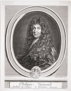 Porträtt av Philippe Quinault (1635-88) av French School