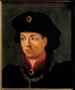 Porträtt av Philippe den gode, hertig av Bourgogne (1396-1463) Målning av den franska skolan. 1500-talet sön. 0,2x0,15 m versailles, slottets museum av French School