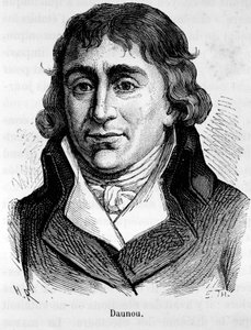 Porträtt av Pierre Claude Francois Daunou, fransk politiker och historiker (1761-1840) - i "" L