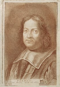 Porträtt av Pierre de Fermat (1601-1665) från Histoire des Mathematiciens av Alexandre Saverien, mitten av 1700-talet av French School