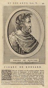 Porträtt av Pierre de Ronsard av French School