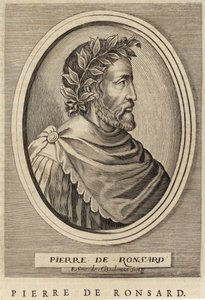 Porträtt av Pierre de Ronsard av French School