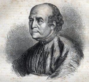 Porträtt av påven Nicholas V (1398-1455) Gravyr i "Påvarnas historia" (...) Drottningkonungens och kejsarnas brott genom århundradena" av Maurice Lachatre av French School