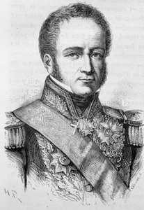Porträtt av Rigny, fransk amiral (1782 - 1835) - i "" L