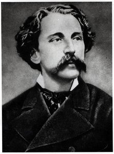 Porträtt av Stephane Mallarme (1842-98), c.1873 av French School