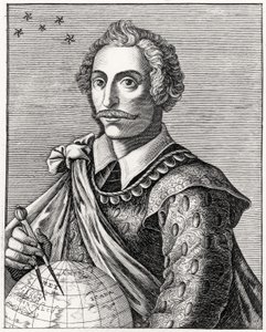 Porträtt av Thomas Cavendish (1560-92) graverad av L Armessin av French School