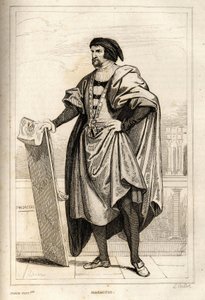 Porträtt av Tommaso di Giovanni Cassai, dit Masaccio av French School