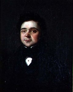 Porträtt av en gentleman, ca 1835 (olja på duk) av French School