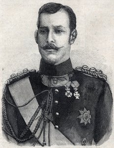 Porträtt av kronprinsen av Grekland (som blev George I av Grekland av French School