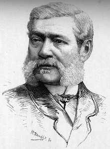 Porträtt av gravören på trä, greve Colonna Cesari (1825-1887). av French School