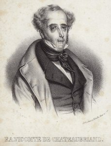 Porträtt av Viscount de Chateaubriand av French School