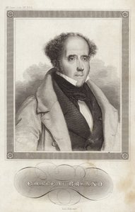 Porträtt av Viscount de Chateaubriand av French School