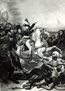 Porträtt av Napoleon som den erövrande hjälten i Egypten av French School