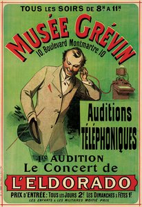 Affisch som annonserar en konsert på Grevinmuseet i Paris