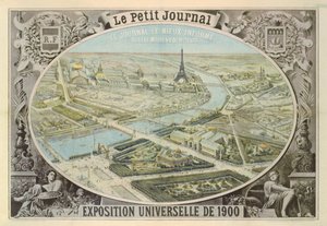 Affisch publicerad av Le Petit Journal för att marknadsföra Exposition Universelle i Paris, 1900