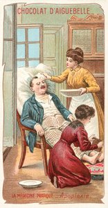 Praktisk medicin - apoplexi (chromolitho) av French School