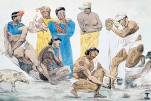 Lagar mat på Tahiti, 20 maj av French School
