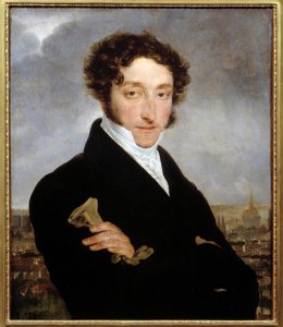 Förmodat porträtt av bokstäverna Charles Nodier av French School
