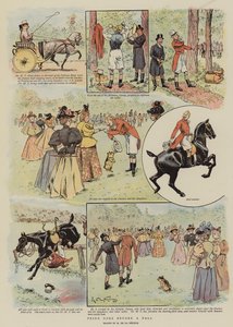 Stolthet går före en höst (chromolitho) av French School