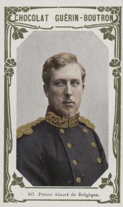 Prins Albert av Belgien (färgad bild) av French School