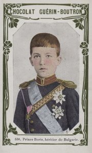 Prins Boris, arvtagare till Bulgarien (färgat foto) av French School