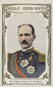 Prins Francois de Bourbon (färgad bild) av French School
