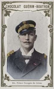 Prins George av Grekland (färgad bild) av French School