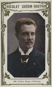 Prins Henri dOrleans (färgad bild) av French School