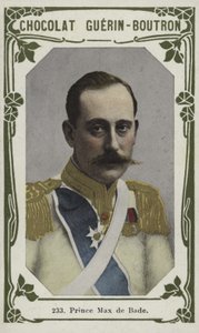 Prins Max de Bade (färgad bild) av French School