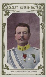 Prince heritier de Monaco (färgad bild) av French School