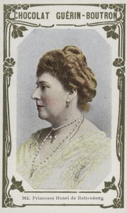 Prinsessan Henrik av Battenberg (färgad bild) av French School