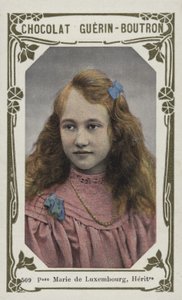 Prinsessan Marie av Luxemburg, arvtagerska (färgad bild) av French School