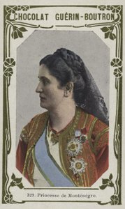 Prinsessan av Montenegro (färgad bild) av French School