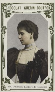 Kronprinsessan av Rumänien (färgad bild) av French School
