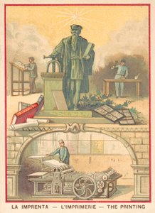 Utskrift (chromolitho) av French School