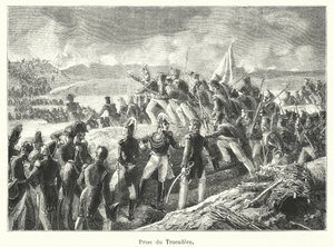 Capture of the Trocadero (gravyr) av French School
