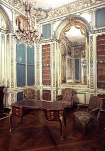 Privatstudie av Dauphin Louis av Frankrike (1729-65) senare ett bibliotek av French School