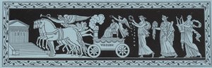 Procession som förde kvarlevorna av Voltaire till Pantheon, Paris, 1791 av French School