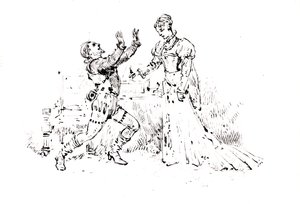 Produktionshäfte för Ruy Blas (1838) av Victor Hugo (1802-85), 1880 (penna och bläck på papper) av French School
