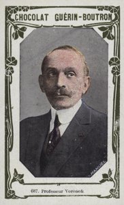 Professor Voronoff (färgad bild) av French School