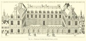 Projekt för Royal College of France, 1610 av French School