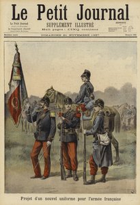 Föreslog ny uniform för den franska armén, 1897 av French School
